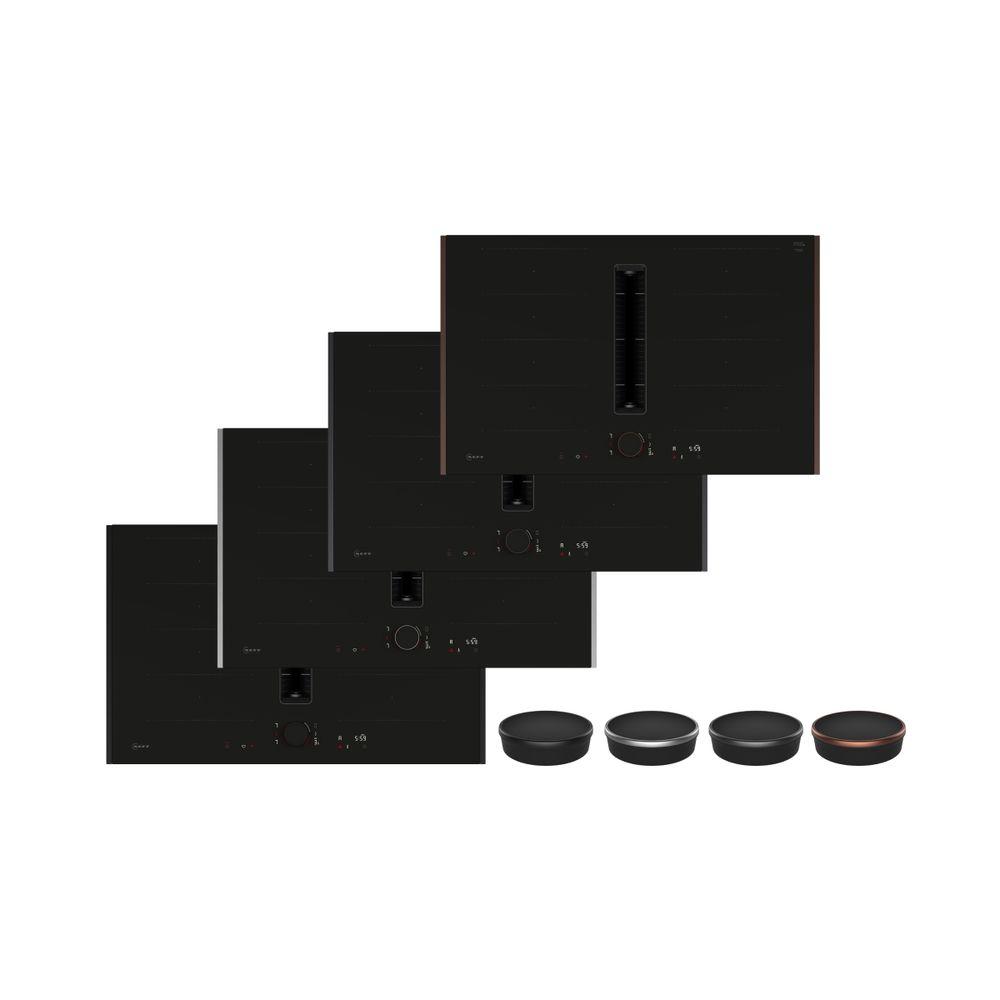 NEFF V68YYX4B0 Επαγωγική Εστία Με Ενσωματωμένο Απορροφητήρα Matt Black
